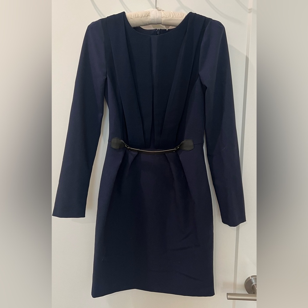 ASOS Midnight Blue Long-sleeve Dress